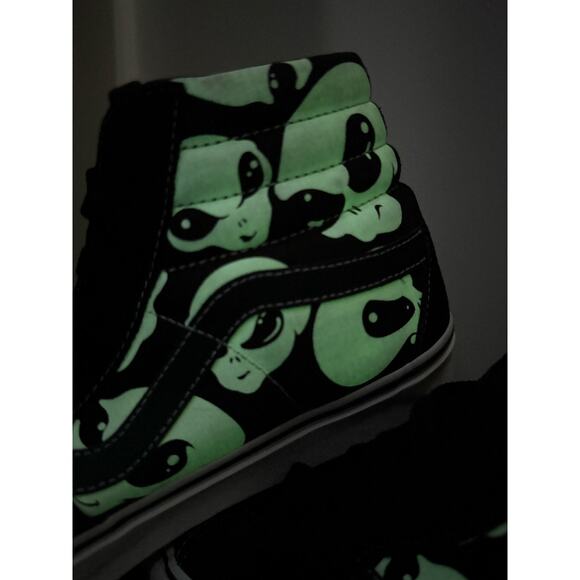 Vans | SK8 Hi “Alien Ghosts” Glow in the Dark Shoes | Men's Size 9.5 - Picture 13 of 15
